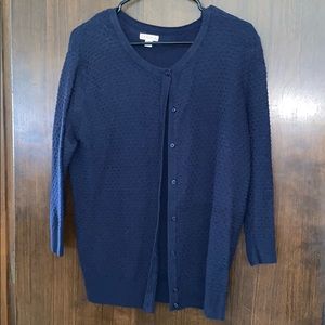 Navy blue cardigan